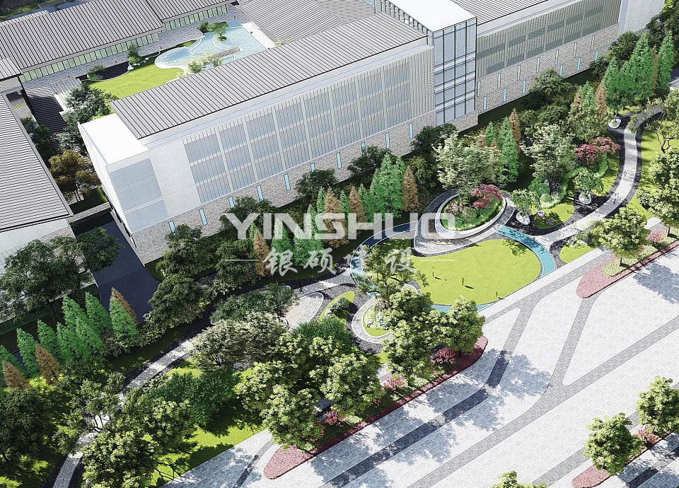  線(xiàn)性景觀，市政綠化帶景觀設(shè)計(jì)效果圖